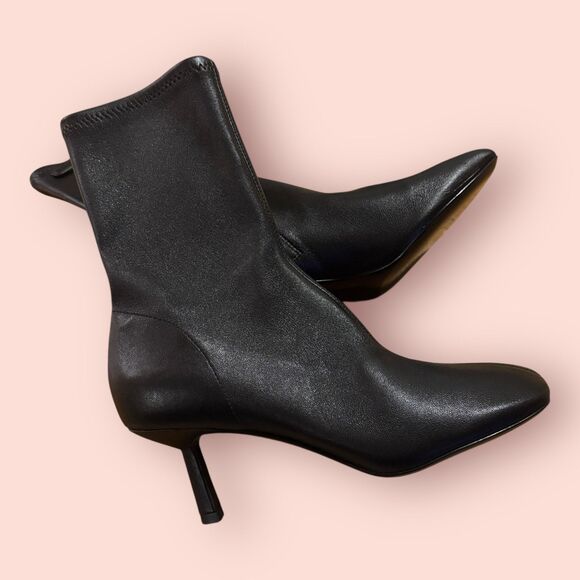 3.1 Phillip Lim Ankle Boots Womens EU 36 Black Leather Square Toe  Zip Pull On - Picture 1 of 8